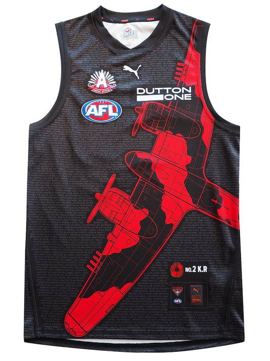 Essendon Bombers 2026 AFL Mens Anzac Guernsey