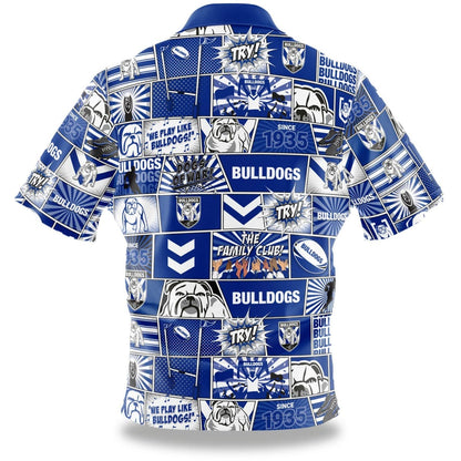 Canterbury Bulldogs NRL 'Fanatic' Pop Art Shirt Sizes S-5XL BNWT