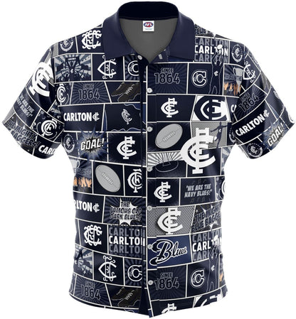Carlton Blues AFL Mens Pop Art Shirt