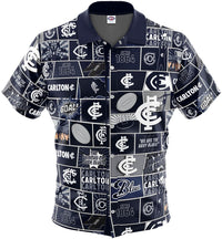 Carlton Blues AFL Mens Pop Art Shirt