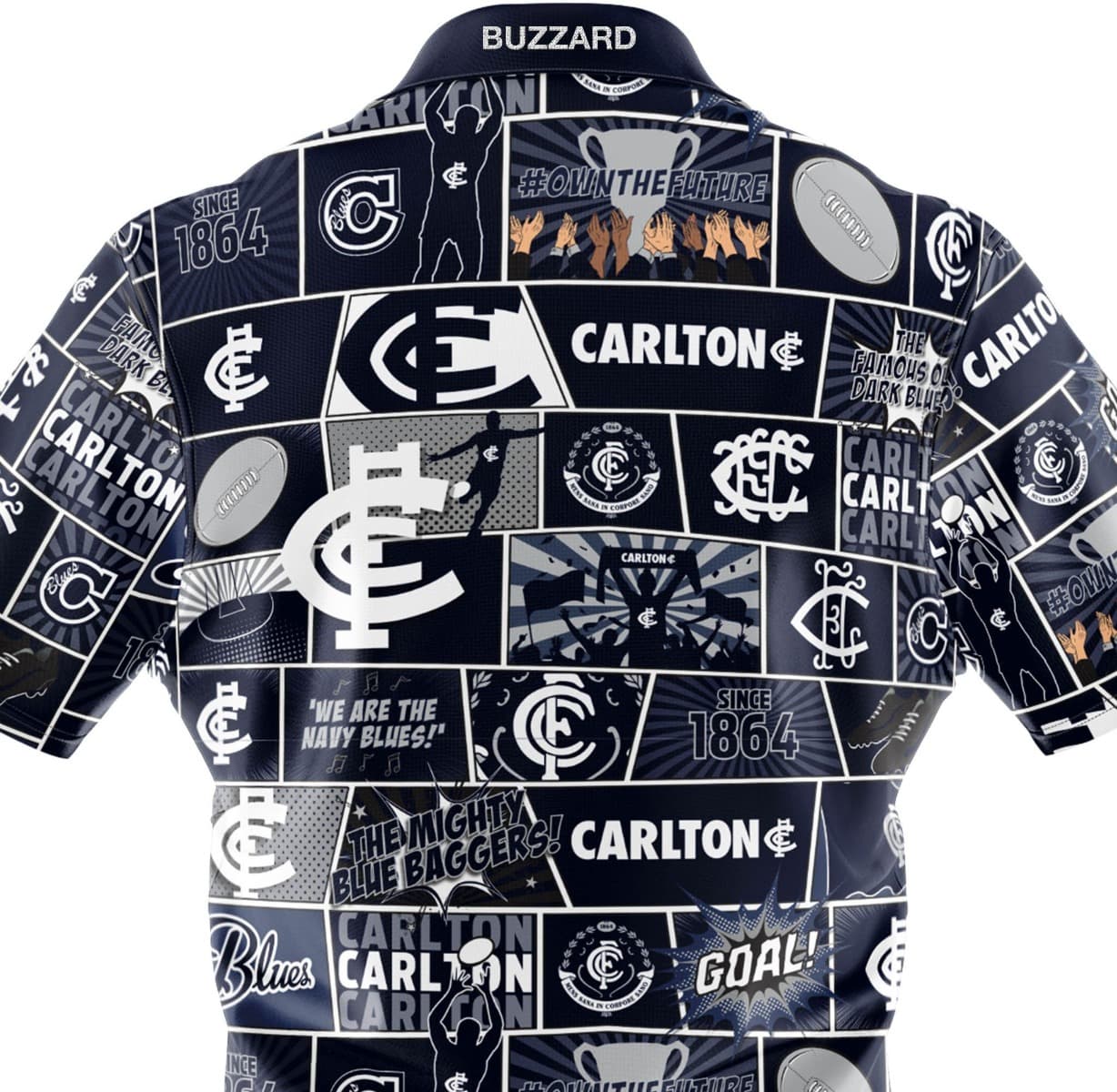 Carlton Blues AFL Mens Pop Art Shirt