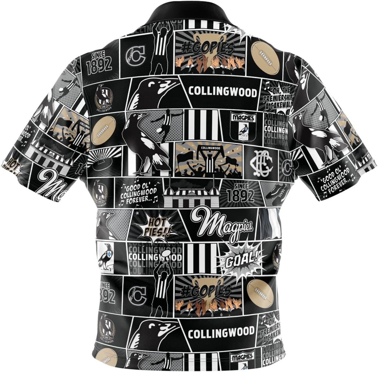 Collingwood Magpies AFL Mens Pop Art Shirt