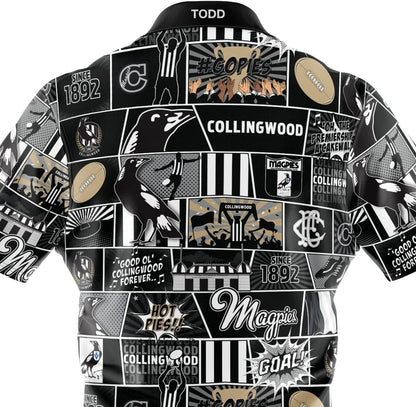 Collingwood Magpies AFL Mens Pop Art Shirt