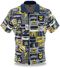 North Queensland Cowboys NRL Mens 'Fanatic' Pop Art Shirt