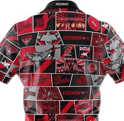 Essendon Bombers AFL Mens Pop Art Shirt