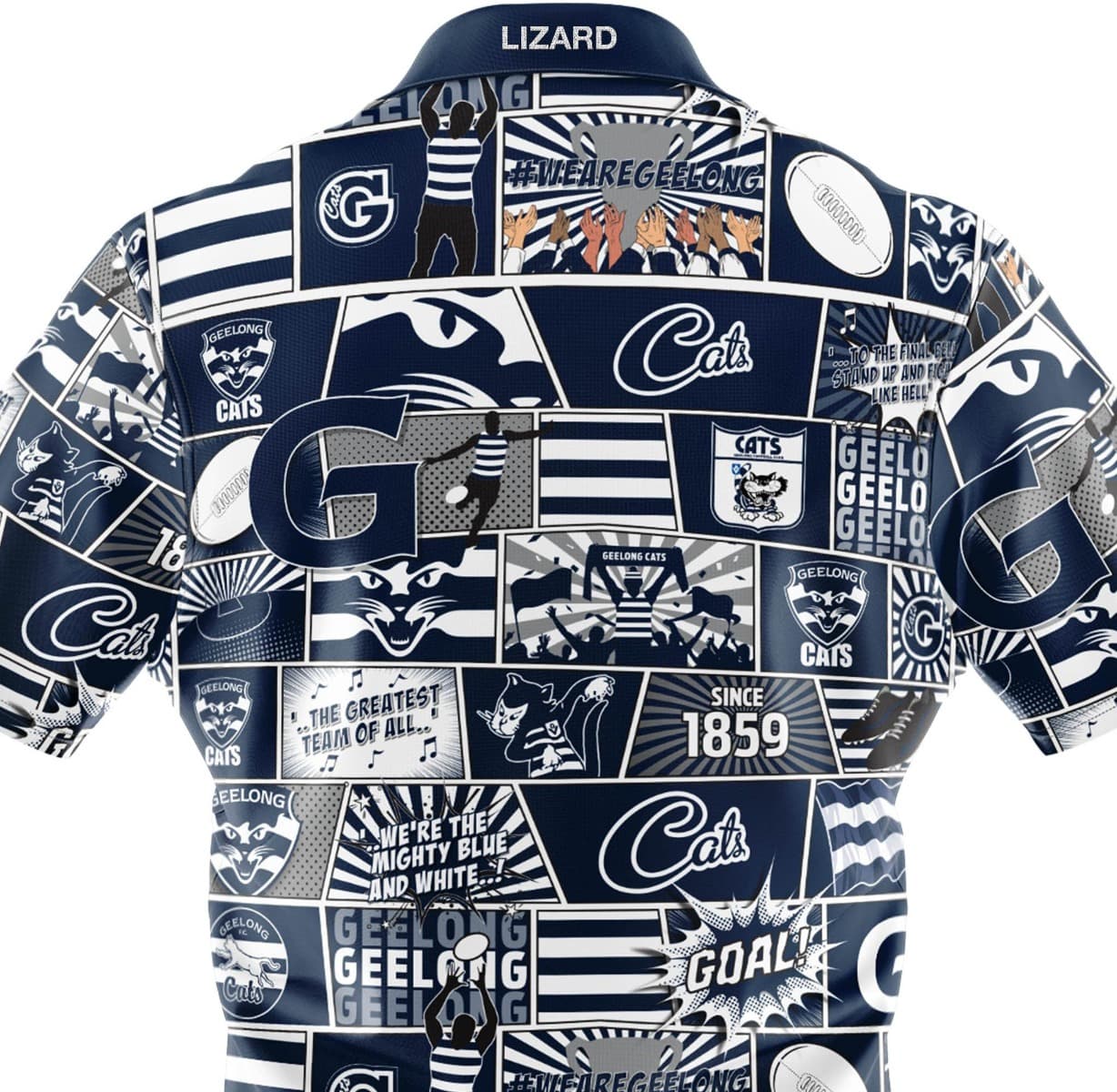 Geelong Cats AFL Mens Pop Art Shirt
