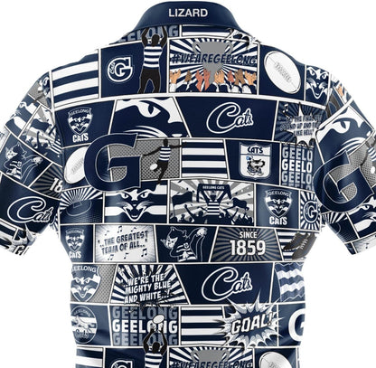 Geelong Cats AFL Mens Pop Art Shirt