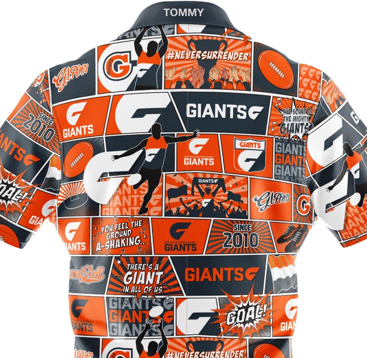 GWS Giants AFL Mens Pop Art Shirt