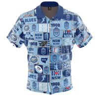 NSW Blues NRL Mens Pop Art Shirt