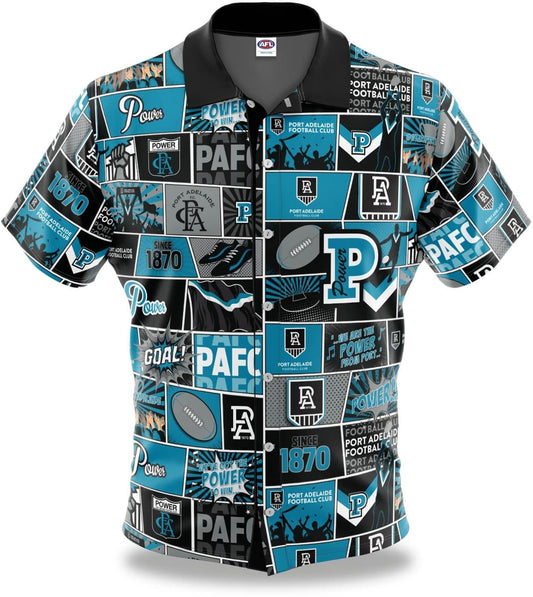Port Adelaide Power AFL Mens Pop Art Shirt