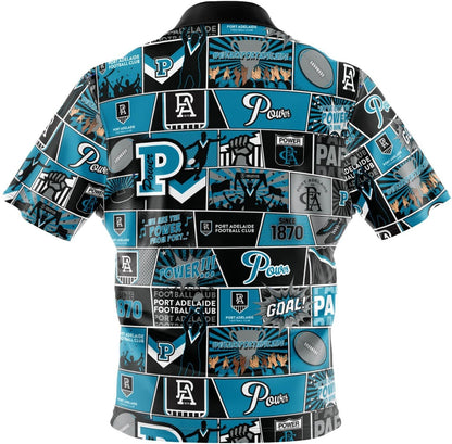 Port Adelaide Power AFL Mens Pop Art Shirt