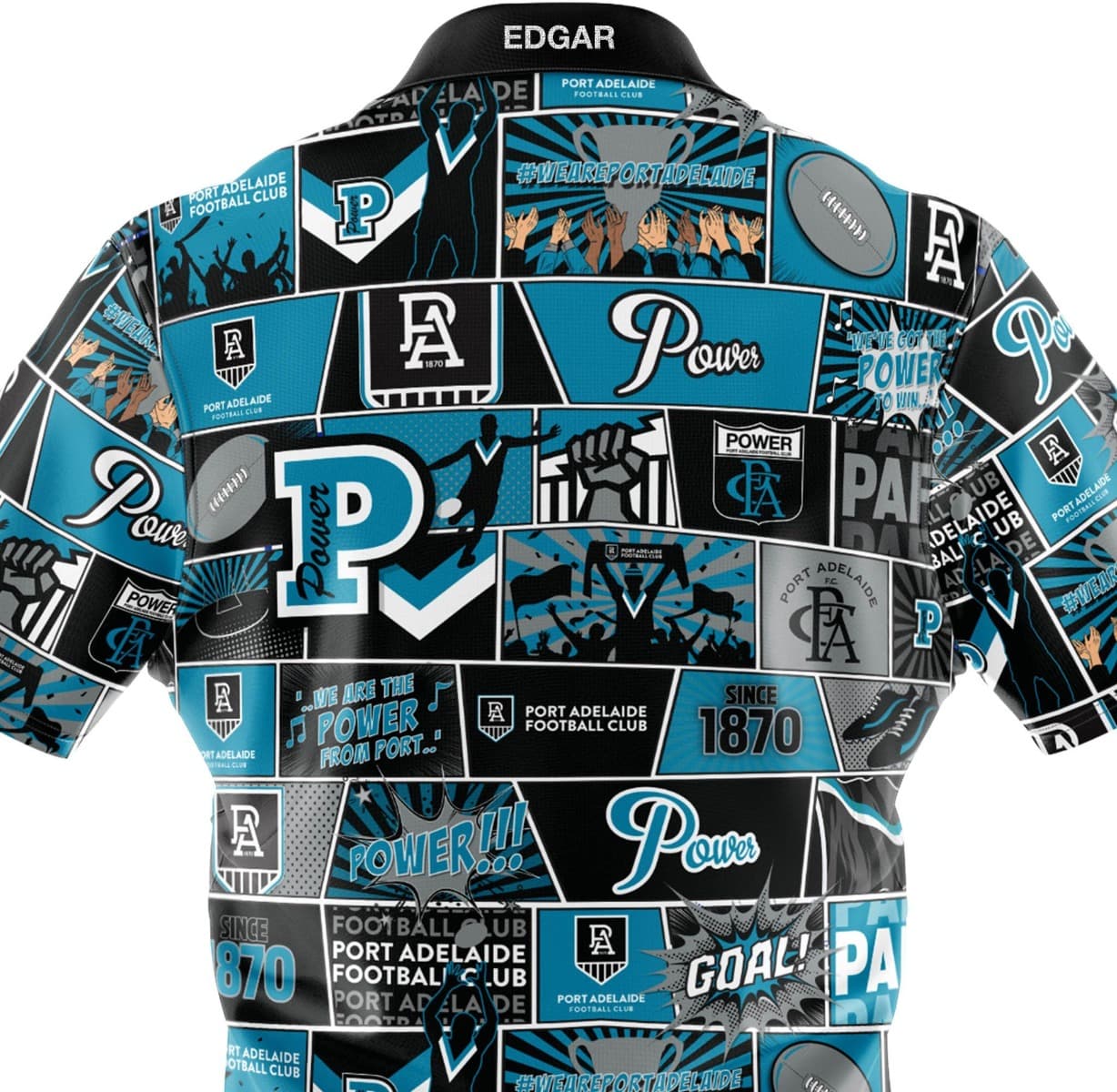 Port Adelaide Power AFL Mens Pop Art Shirt