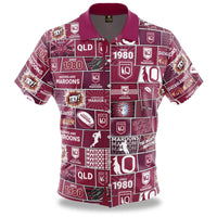 QLD Maroons NRL State of Origin Mens Pop Art Shirt