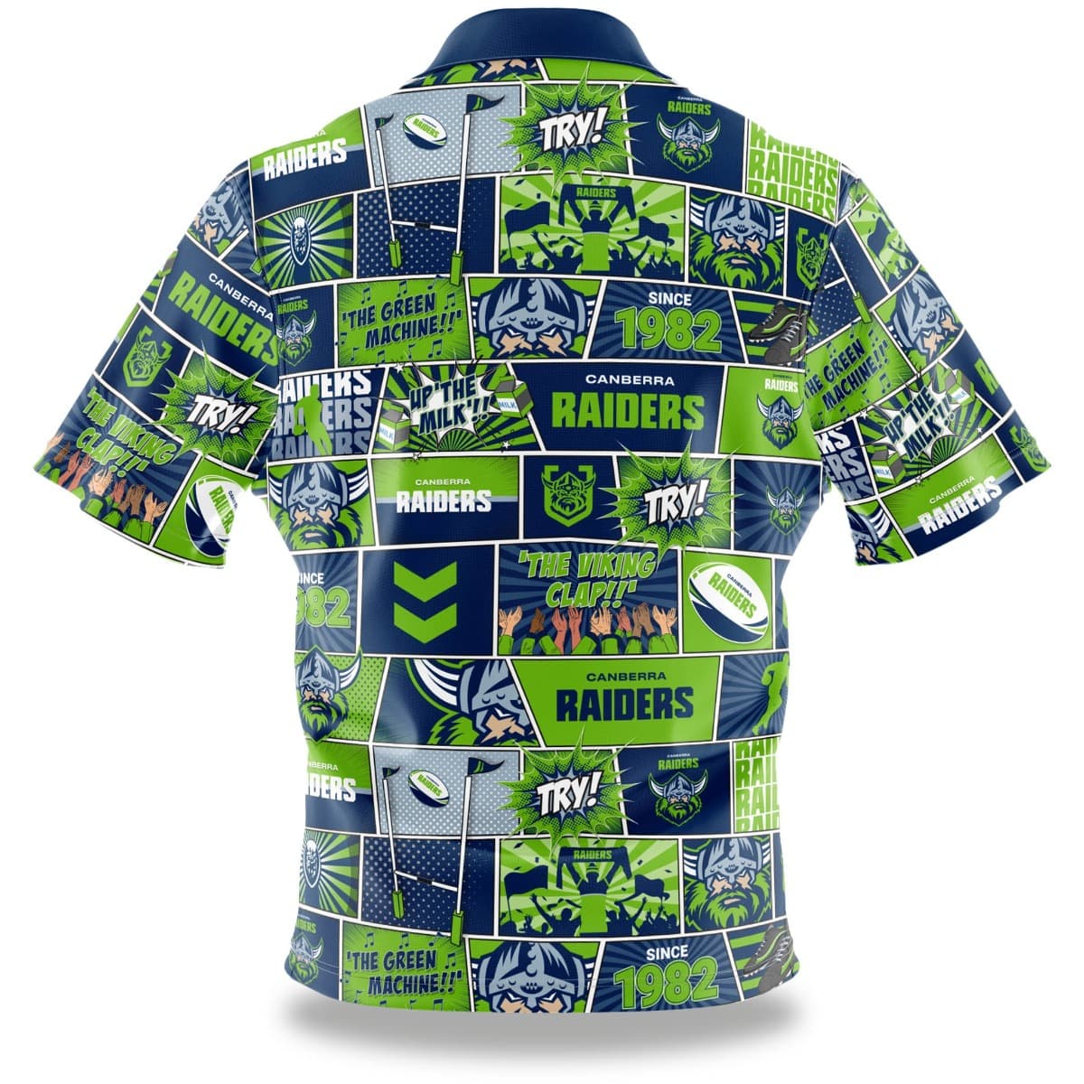 Canberra Raiders NRL Mens 'Fanatic' Pop Art Shirt