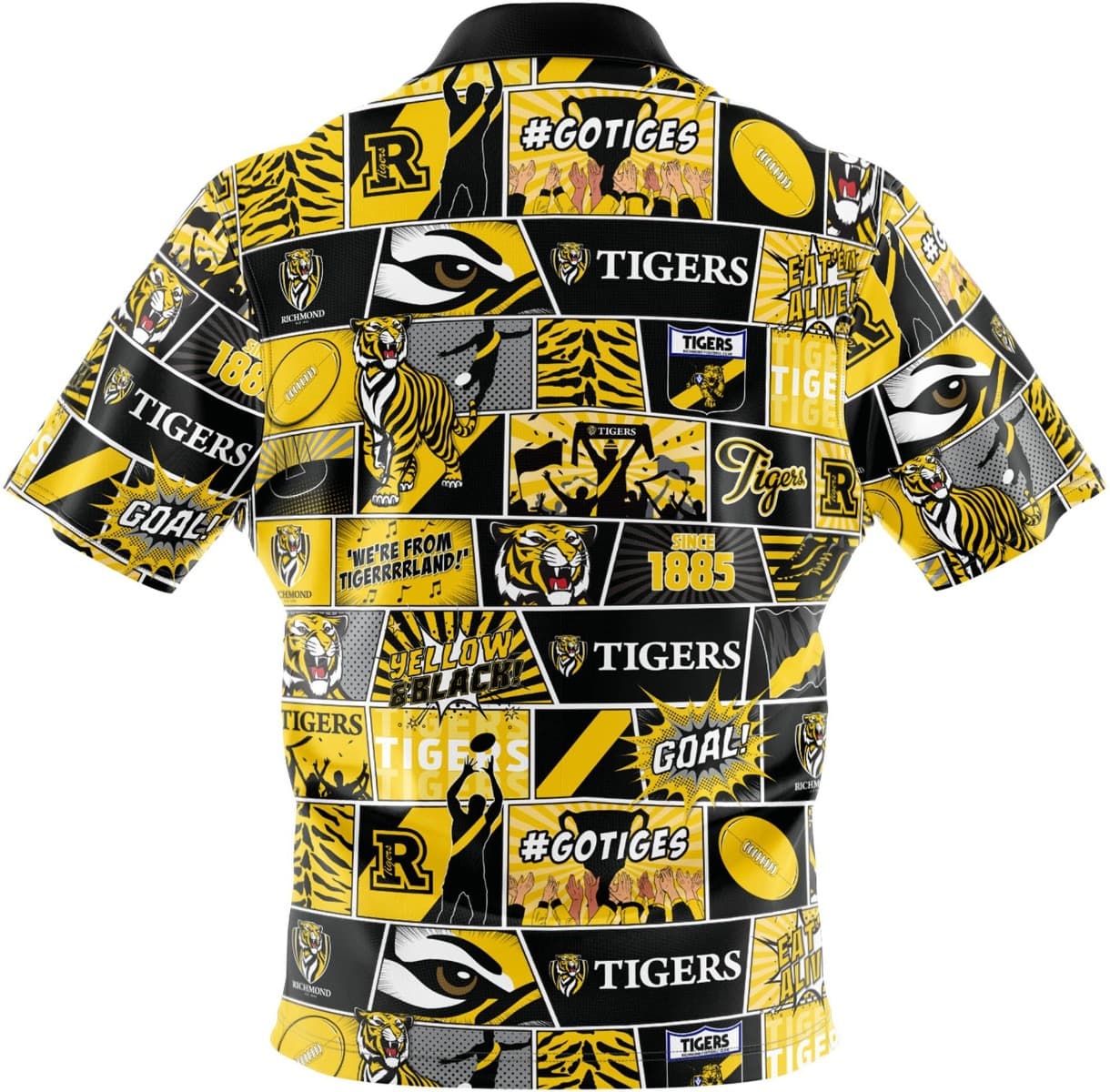 Richmond Tigers AFL Mens Pop Art Shirt
