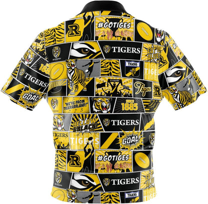Richmond Tigers AFL Mens Pop Art Shirt