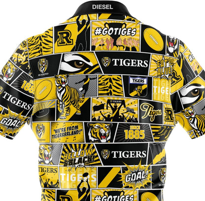 Richmond Tigers AFL Mens Pop Art Shirt