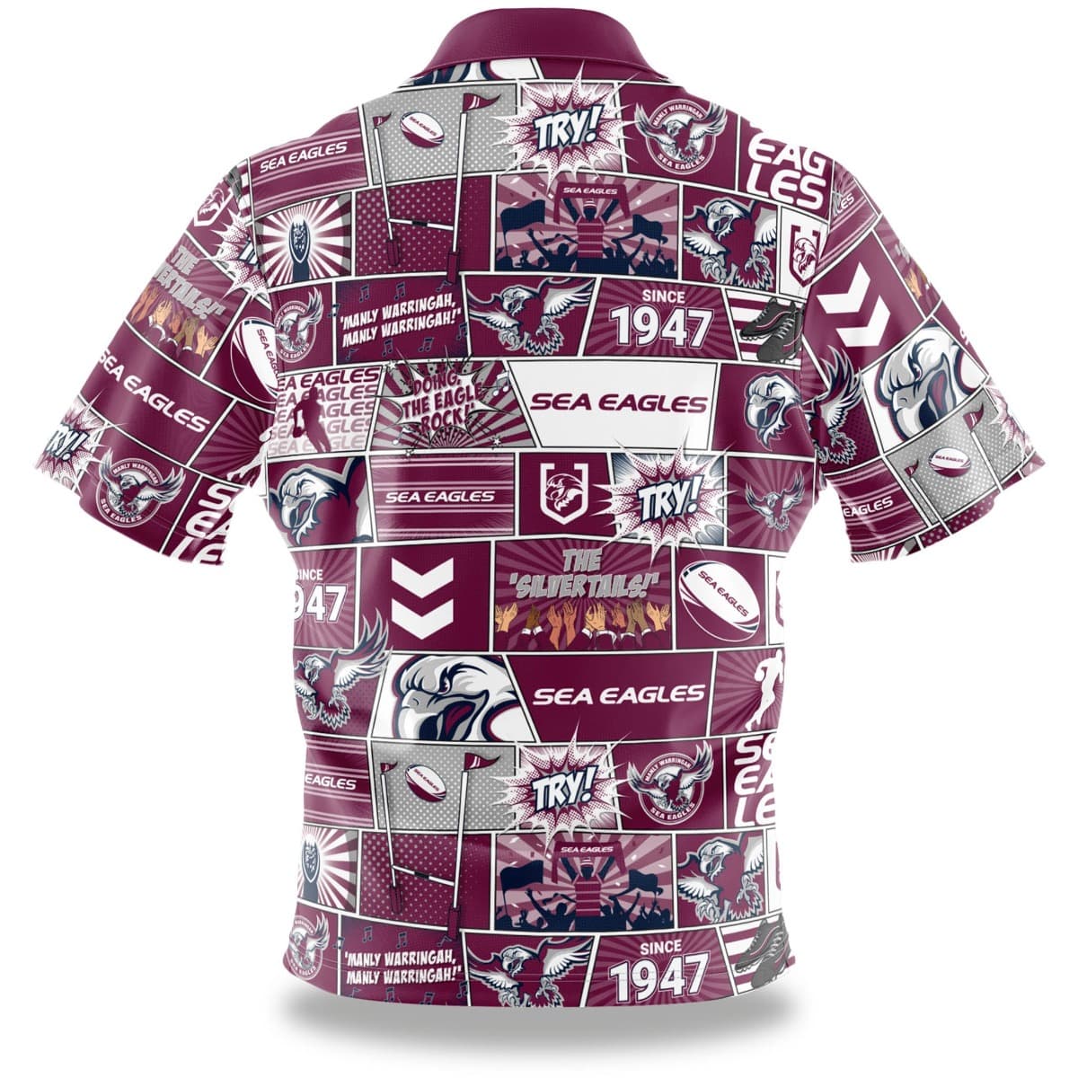 Manly Sea Eagles NRL Mens Pop Art Shirt