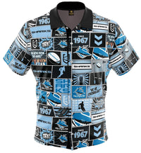 Cronulla Sharks NRL Mens 'Fanatic' Pop Art Shirt