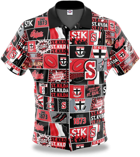 St Kilda Saints AFL Mens Pop Art Shirt