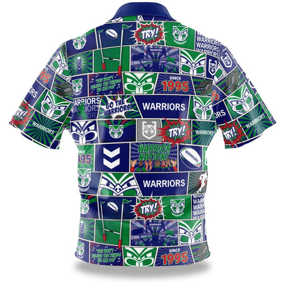 New Zealand Warriors NRL Mens Pop Art Shirt
