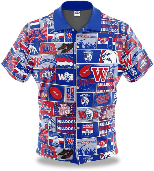 Western Bulldogs AFL Mens Pop Art Shirt