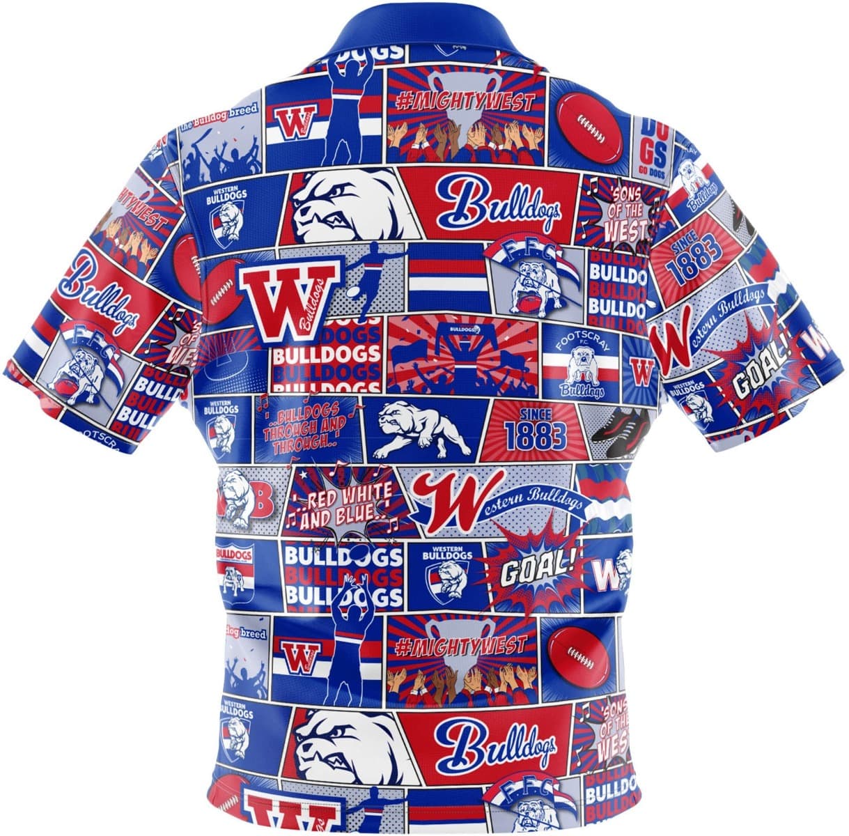 Western Bulldogs AFL Mens Pop Art Shirt