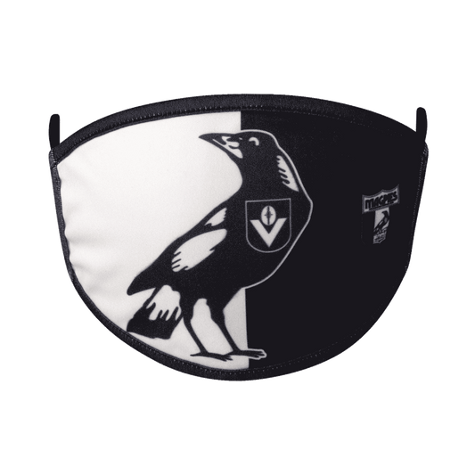 Collingwood Magpies AFL Heritage Face Mask 2 Pack