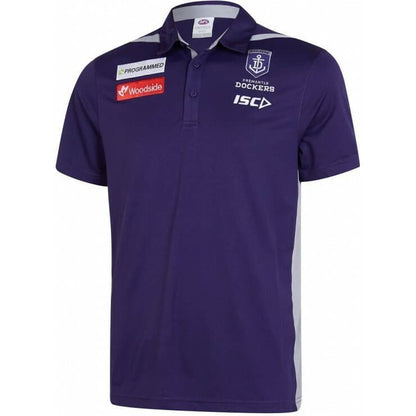 Fremantle Dockers Mens Purple Media Polo Shirt