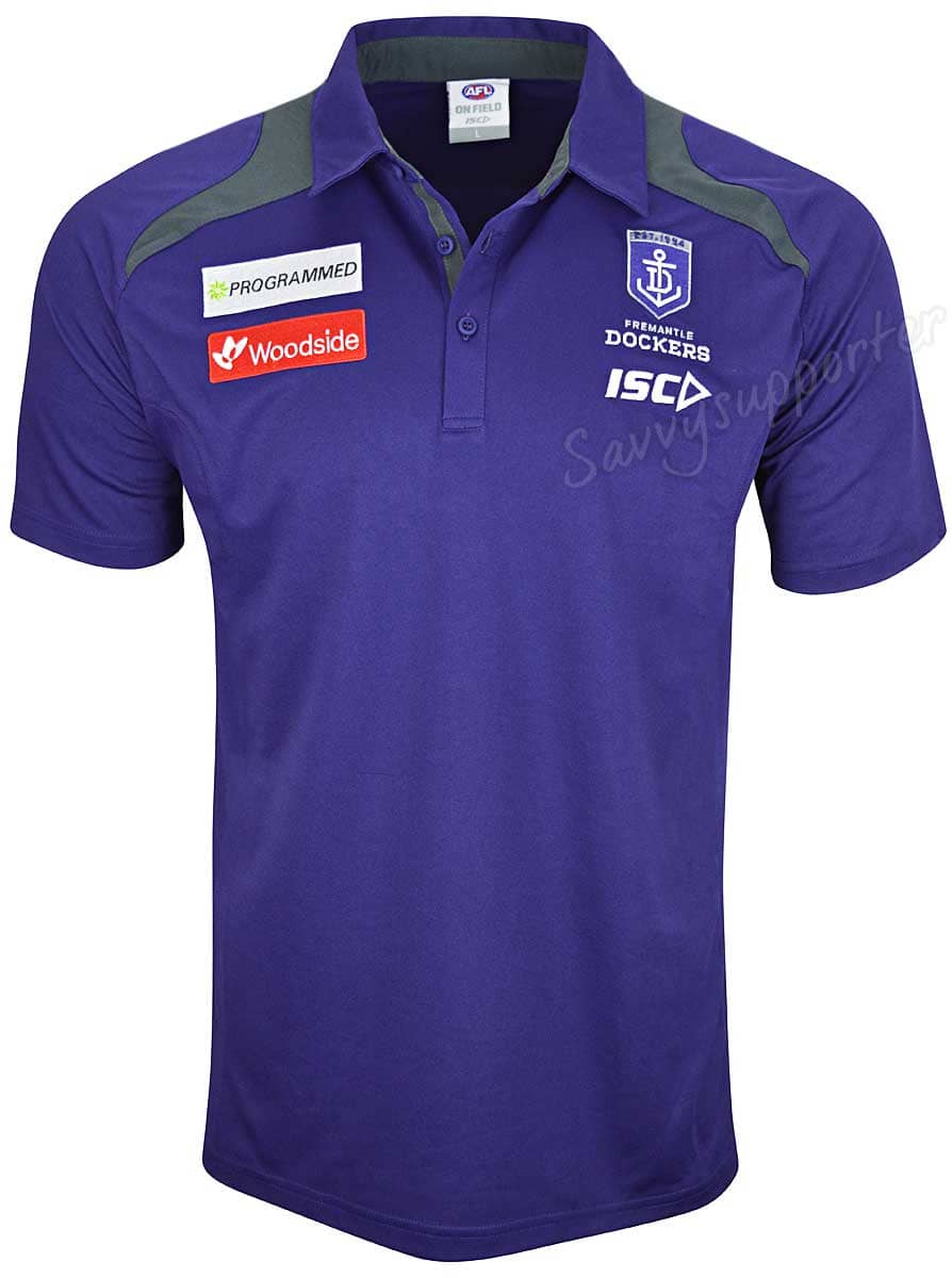 Fremantle Dockers AFL Mens Media Polo Shirt