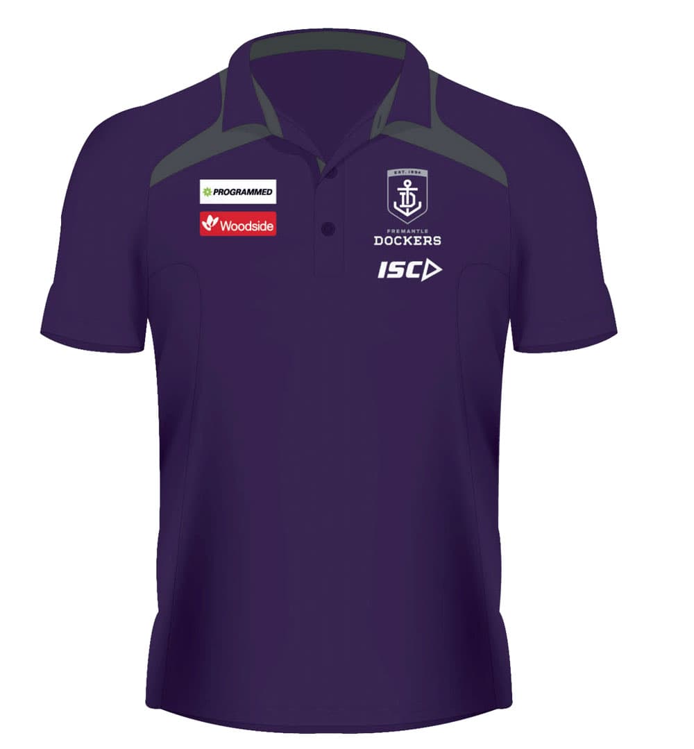 Fremantle Dockers AFL Mens Media Polo Shirt
