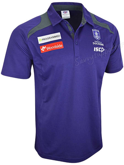 Fremantle Dockers AFL Mens Media Polo Shirt
