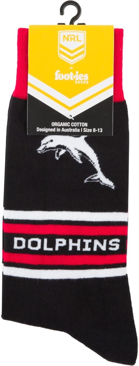 Redcliffe Dolphins NRL Stripe Organic Cotton Socks