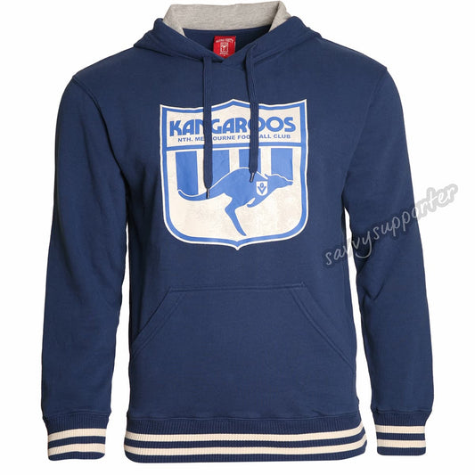 North Melbourne Kangaroos Mens Retro Pullover Hood
