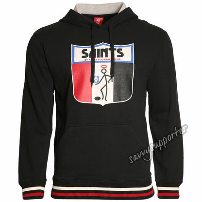 St Kilda Saints Mens Retro Pullover Hood