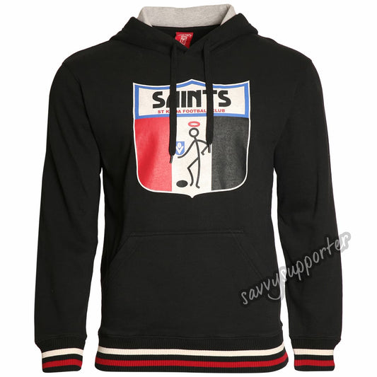 St Kilda Saints Mens Retro Pullover Hood