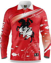 St George Dragons NRL Mens 'Fishfinder' Fishing Shirt