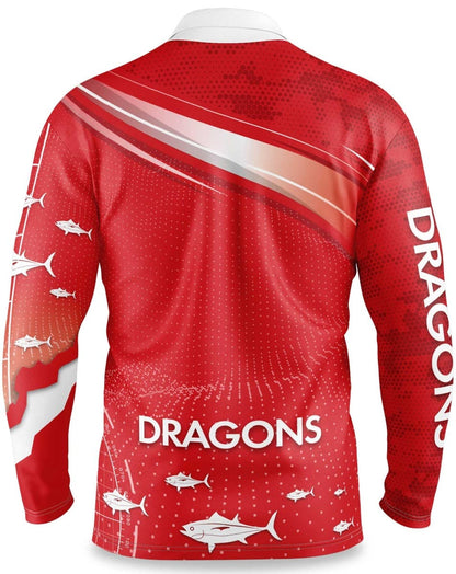 St George Dragons NRL Mens 'Fishfinder' Fishing Shirt