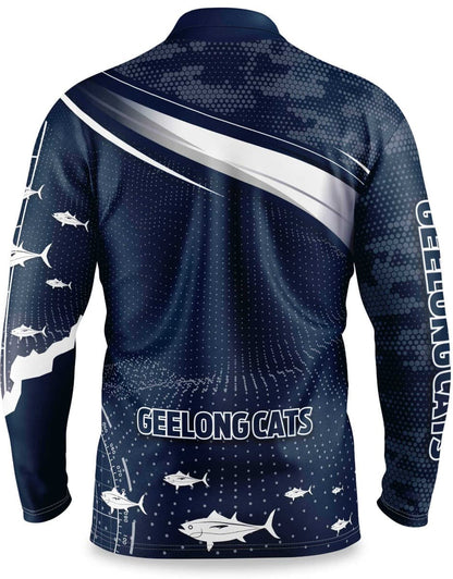 Geelong Cats AFL Mens Fishing 'Fishfinder' Shirt