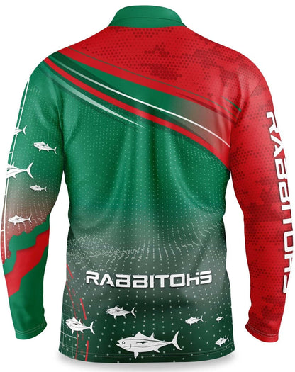 South Sydney Rabbitohs NRL Mens 'Fishfinder' Fishing Shirt