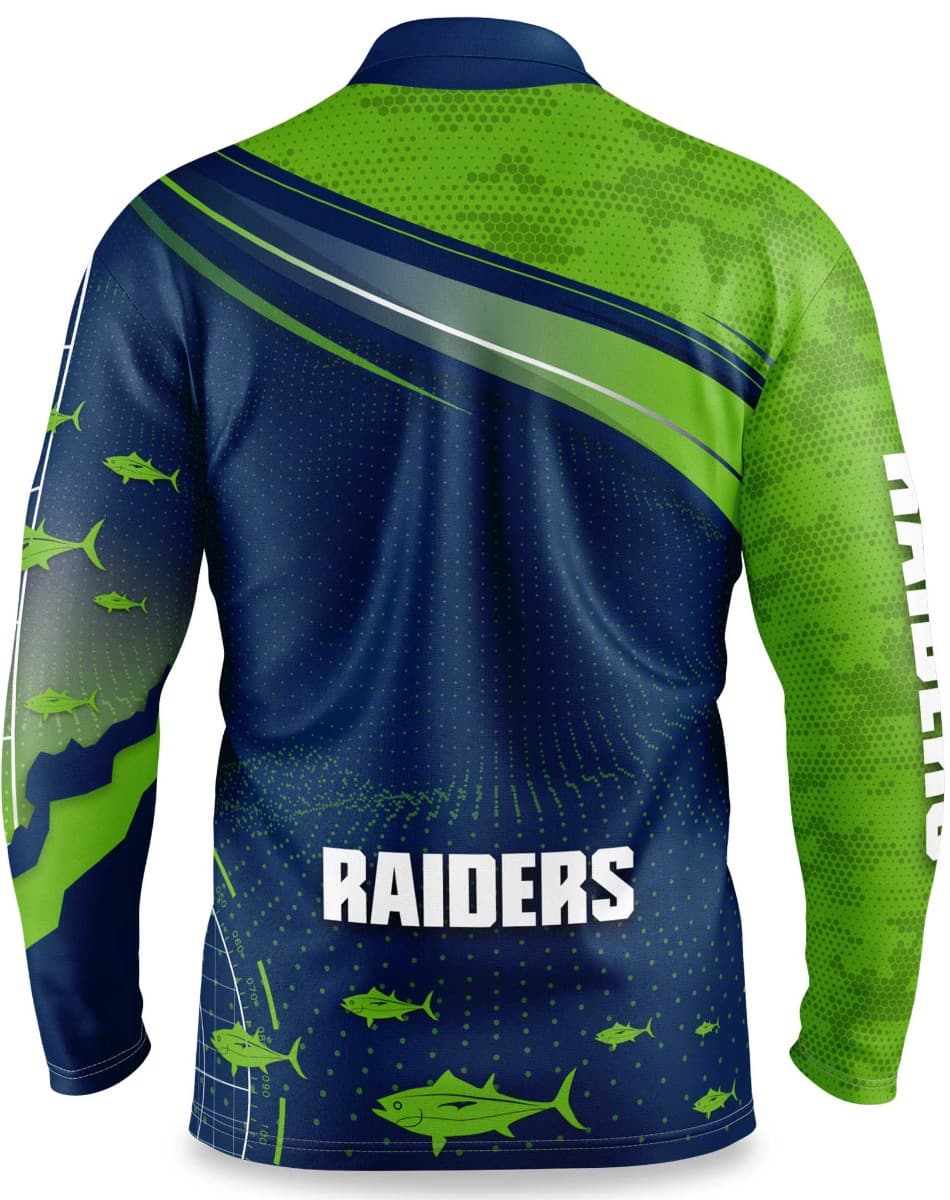Canberra Raiders NRL Mens 'Fishfinder' Fishing Shirt
