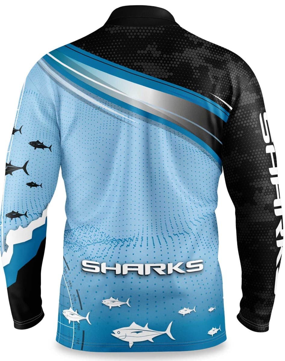 Cronulla Sharks NRL Mens 'Fishfinder' Fishing Shirt