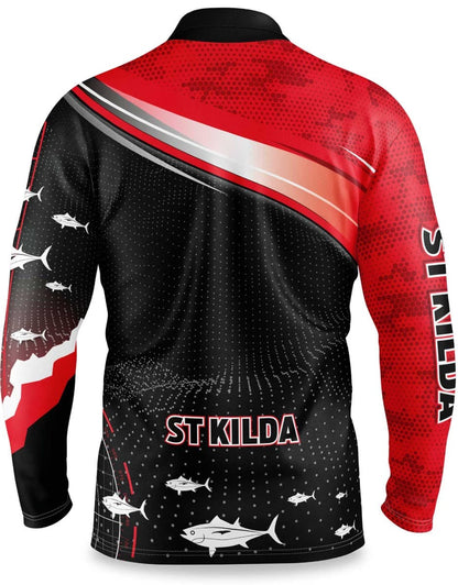 St Kilda Saints AFL Mens Fishing 'Fishfinder' Shirt