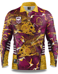 Brisbane Broncos NRL Fishing Shirt