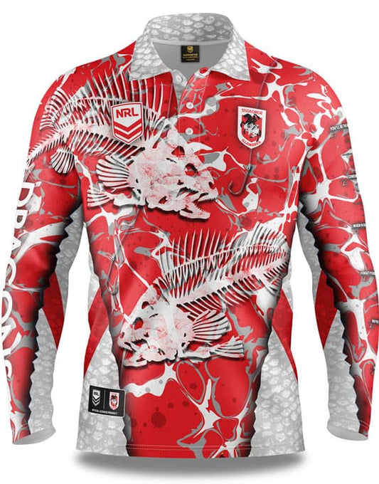 St George Dragons NRL Fishing Shirt