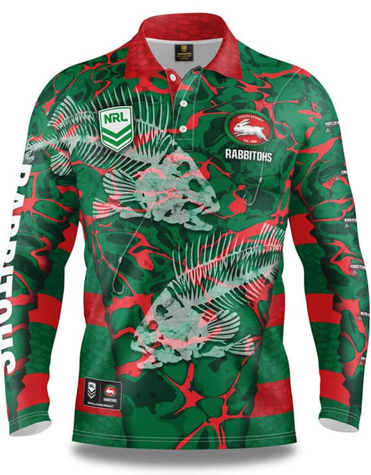 South Sydney Rabbitohs NRL Fishing Shirt