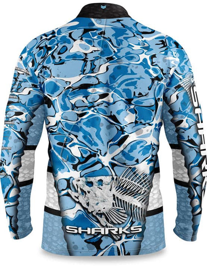 Cronulla Sharks NRL Skeletor Fishing Shirt