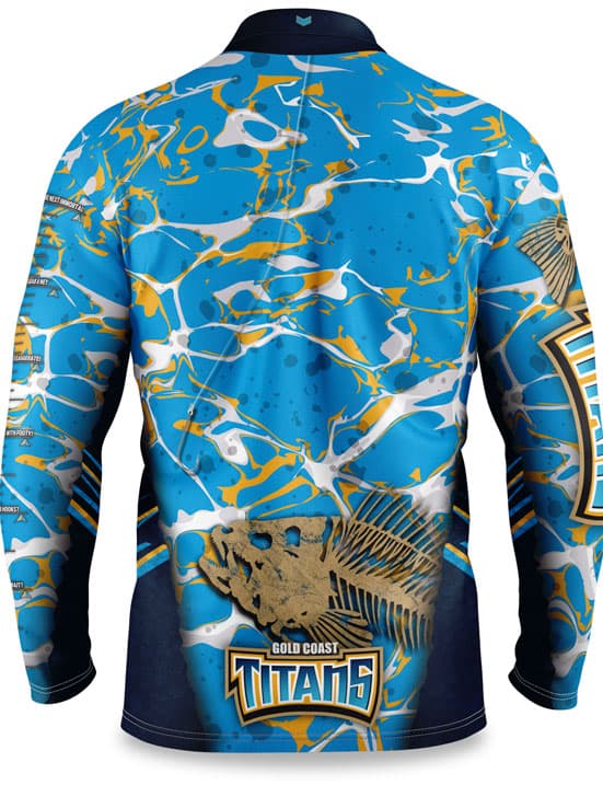 Gold Coast Titans NRL Mens Fishing Shirt