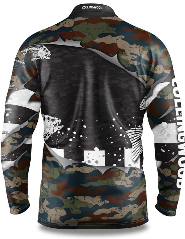 Collingwood Magpies AFL Fishing 'Skeletor' Shirt