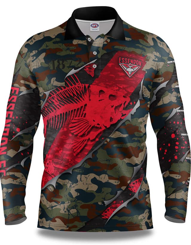 Essendon Bombers AFL Fishing 'Skeletor' Shirt